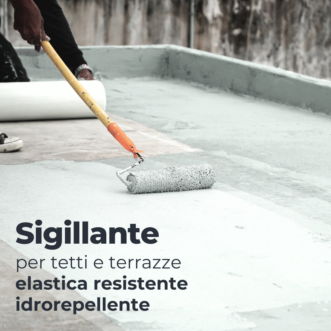 Italia colorpanit guaina impermeabilizzante supergum elastomerica fibrata *** tinta bianco, contenuto kg 5, confezione 1