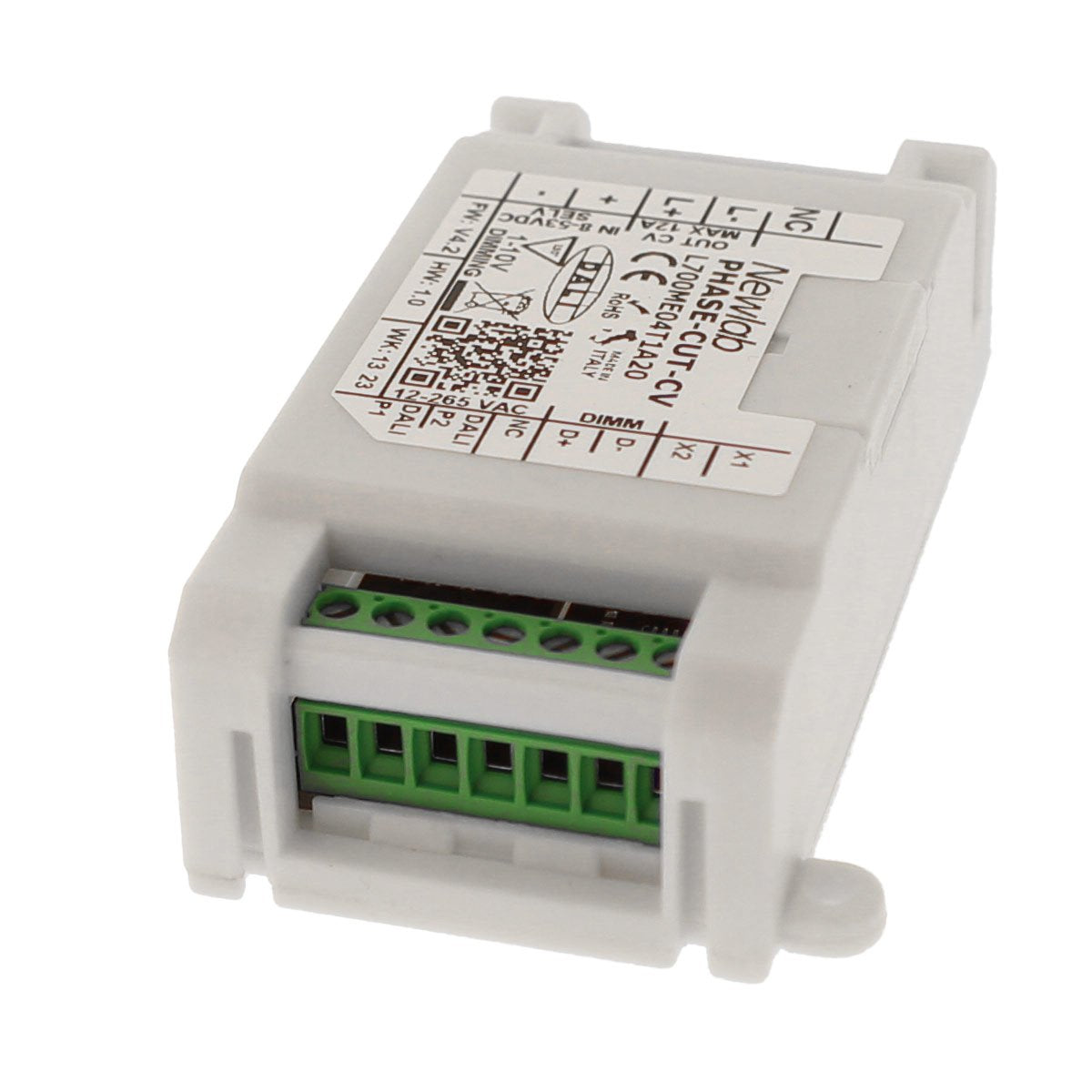 Newlab PHASE-CUT-CV Led Dimmer 12A 12V 24V 48V Ingresso Taglio di Fase Pulsante DALI 0/1-10V Potenziometro