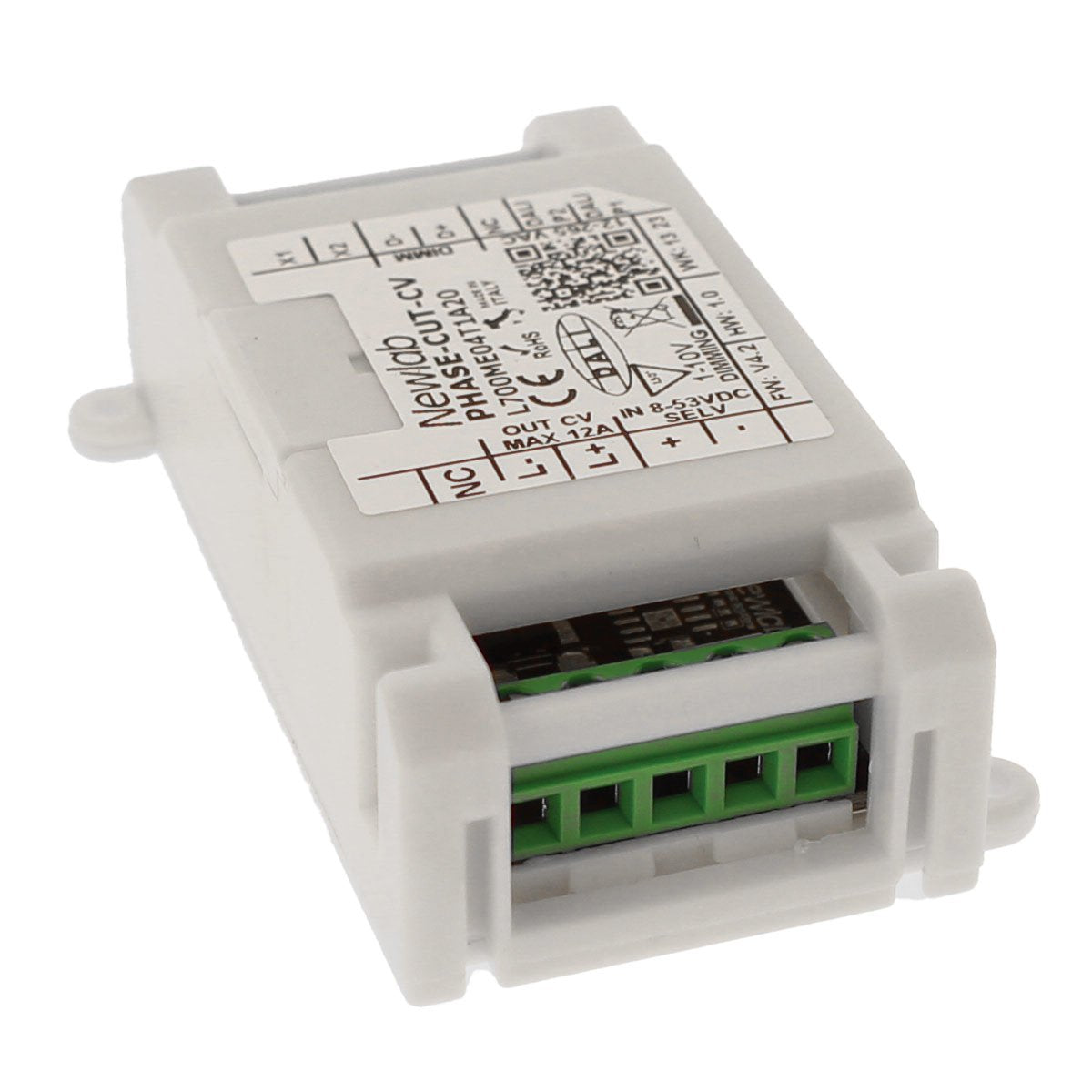 Newlab PHASE-CUT-CV Led Dimmer 12A 12V 24V 48V Ingresso Taglio di Fase Pulsante DALI 0/1-10V Potenziometro