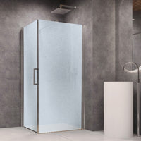 Lato fisso per porta battente briar 6 millimetri chrome per box doccia *** misure 72-75xh195 cm stampato, confezione 1