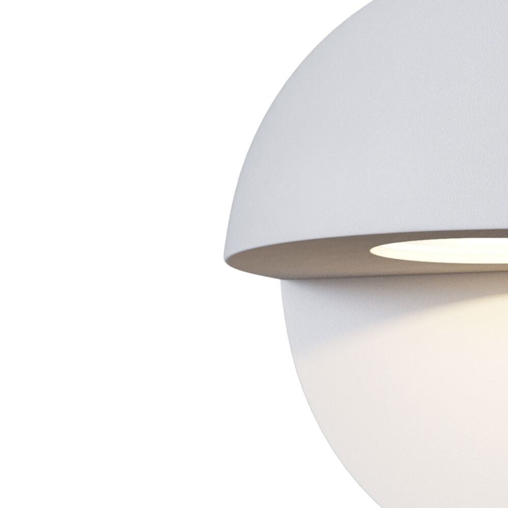 Lampada Da Parete Moderna Da Esterno Alluminio Bianco Luce Led 4,6W Ip54