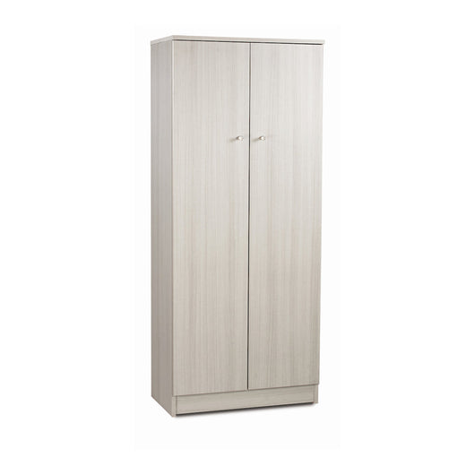 Armadio mobile 2 ante 62x34x147H cm con 3 ripiani in kit di montaggio colore Eucalipto