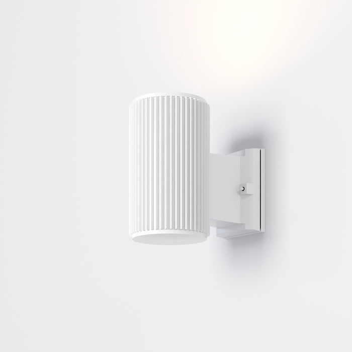 Lampada Da Parete Moderna Da Esterno Metallo Bianco Luce1E27 60W Ip54