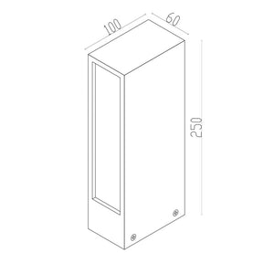 Lampada Da Terra Moderna Da Esterno Metallo Grafite Luce Led 6W Ip65