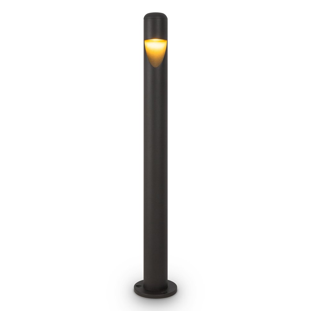 Lampada Da Terra Moderna Da Esterno Metallo Grafite Luce Led 5W Ip65