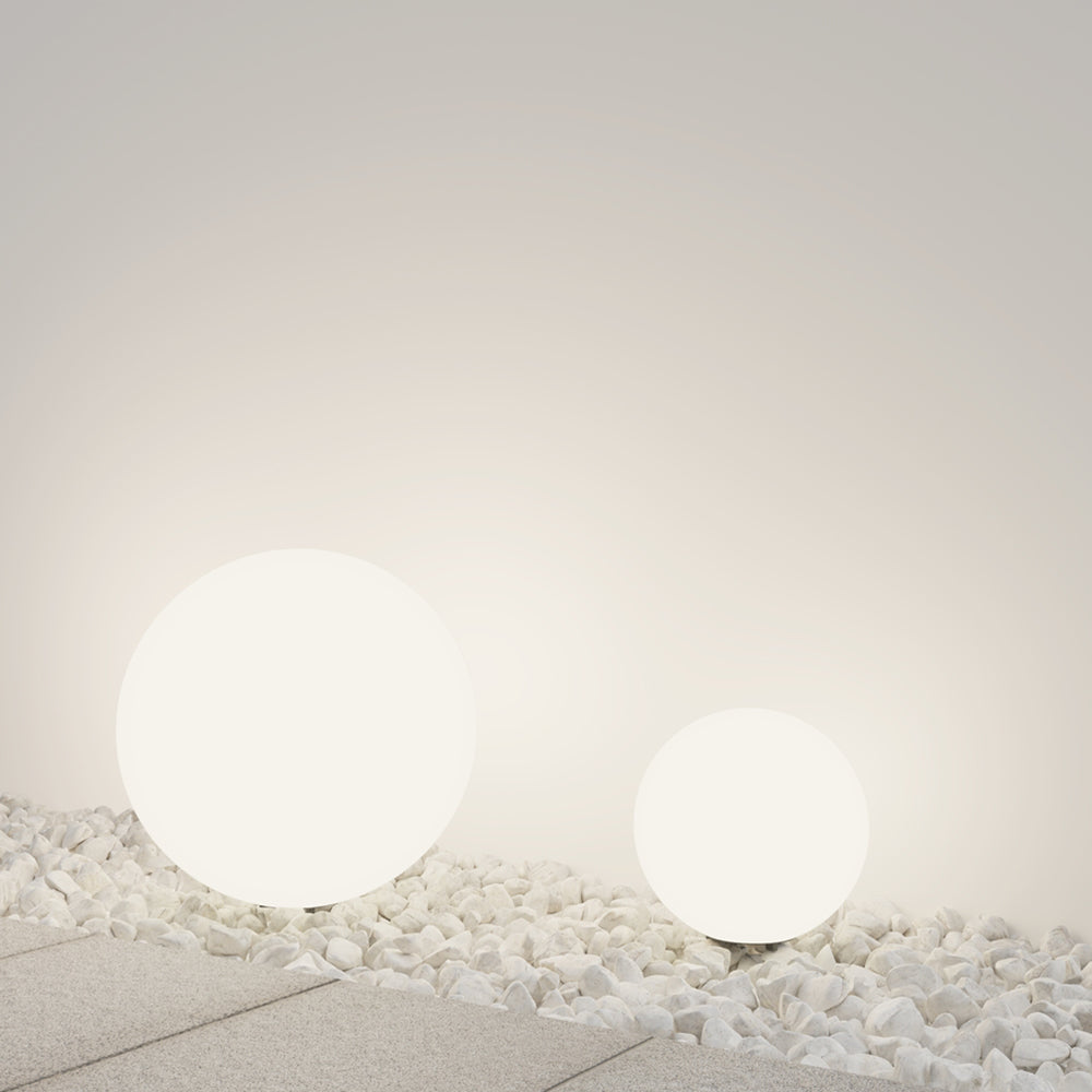 Lampada Da Terra Moderna Per Esterno Plastica Bianco 1 Luce E27 30W Ip54