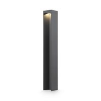 Lampada Da Terra Moderna Per Esterno Alluminio Grigio Luce Led 9W Ip54