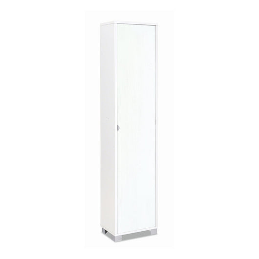 Mobile colonna protaoggetti 1 anta 43x29x190Hcm in kit di montaggio colore Bianco 