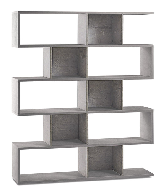 Libreria Modulare 5 Ripiani 150x180x38 cm Cemento