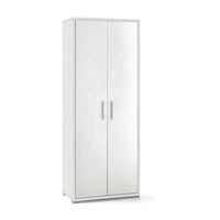 Armadio mobile 2 ante 71x41x182H cm in kit di design colore Ossido bianco