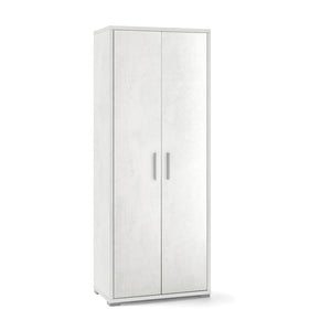 Armadio mobile 2 ante 71x41x182H cm in kit di design colore Ossido bianco