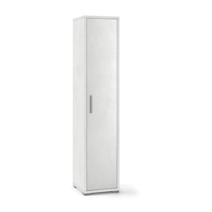 Armadio mobile colonna 1 anta 39x41x182h cm in kit colore Ossido bianco