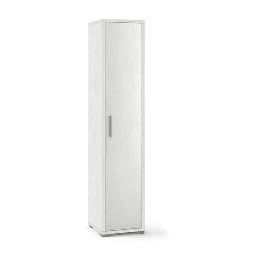 Armadio mobile colonna 1 anta 39x41x182h cm in kit colore Ossido bianco