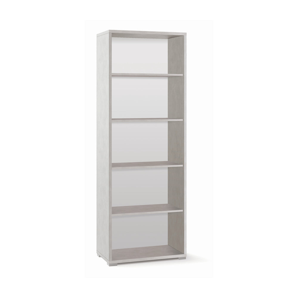 Libreria mobile a giorno 71x41x199h cm con 4 ripiani in kit colore Ossido Bianco