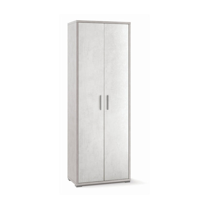 Armadio mobile 2 ante 71x41x199h cm in kit di montaggio colore Bianco