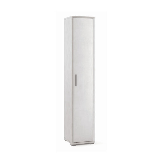 Armadio colonna 1 anta 39x41x199H cm in kit di montaggio colore Ossido bianco