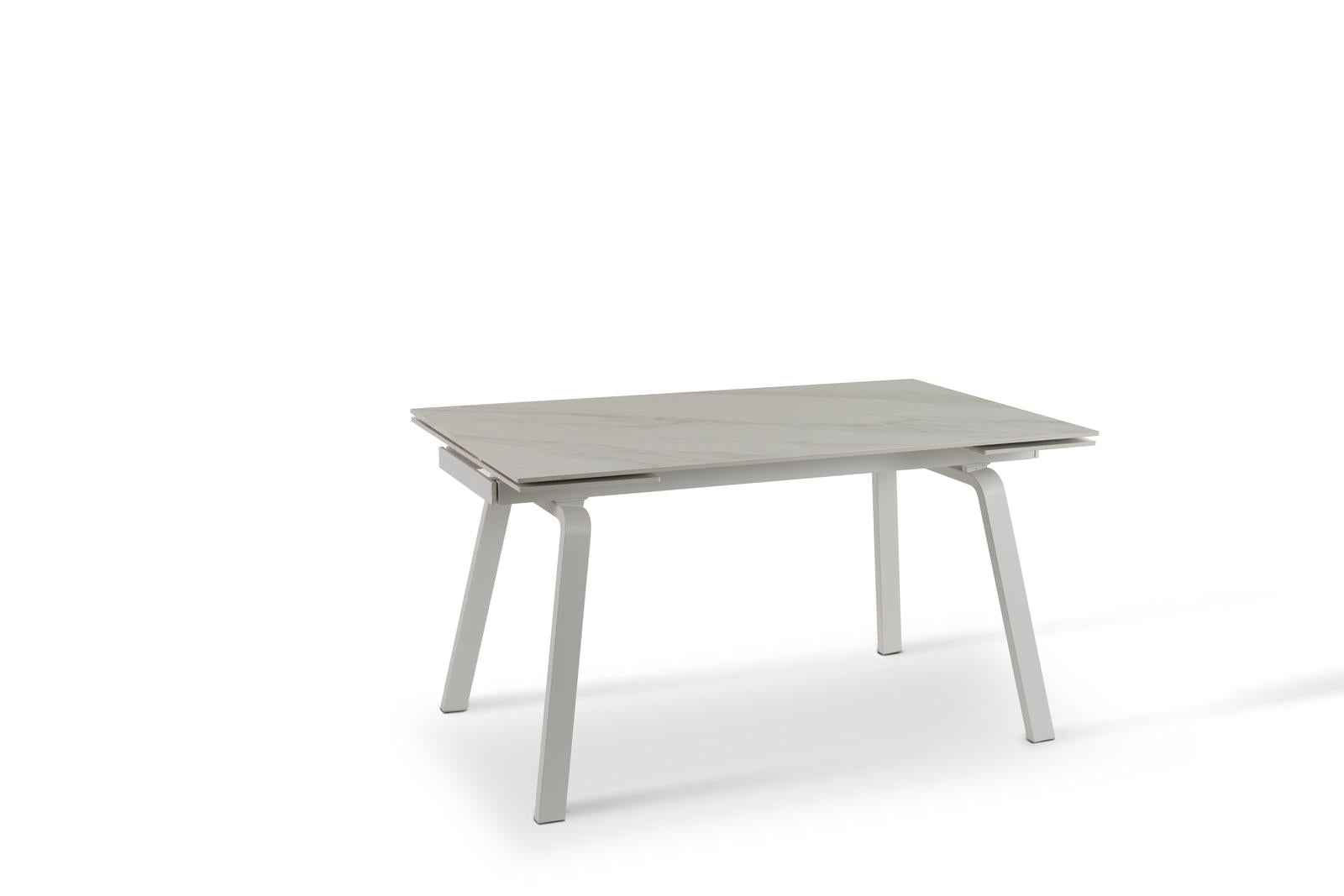 Tavolo Allungabile 140/200x80x76 cm in Ceramica Dylan Bianco Opaco