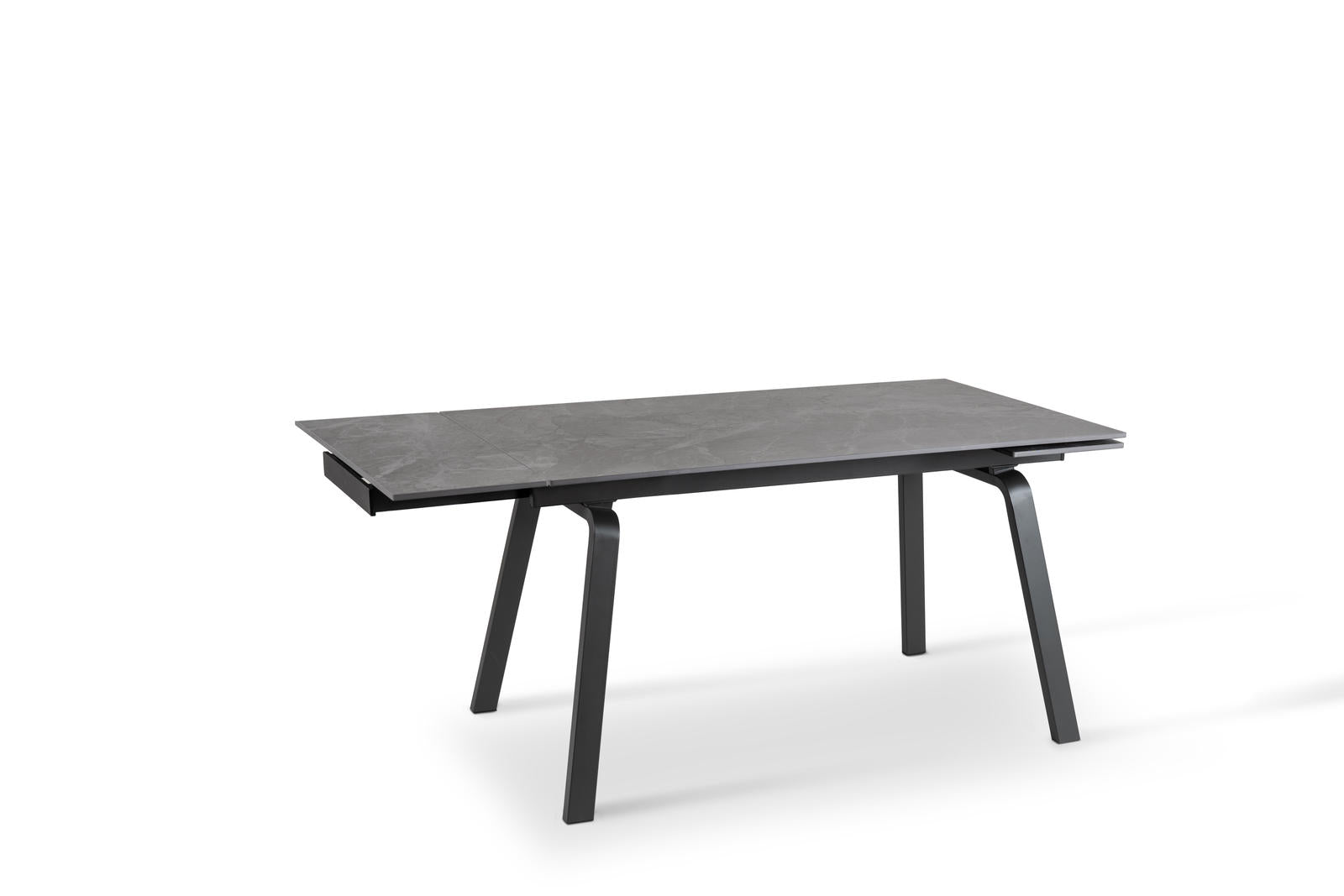 Tavolo Allungabile 140/200x80x76 cm in Ceramica Dylan Nero Opaco