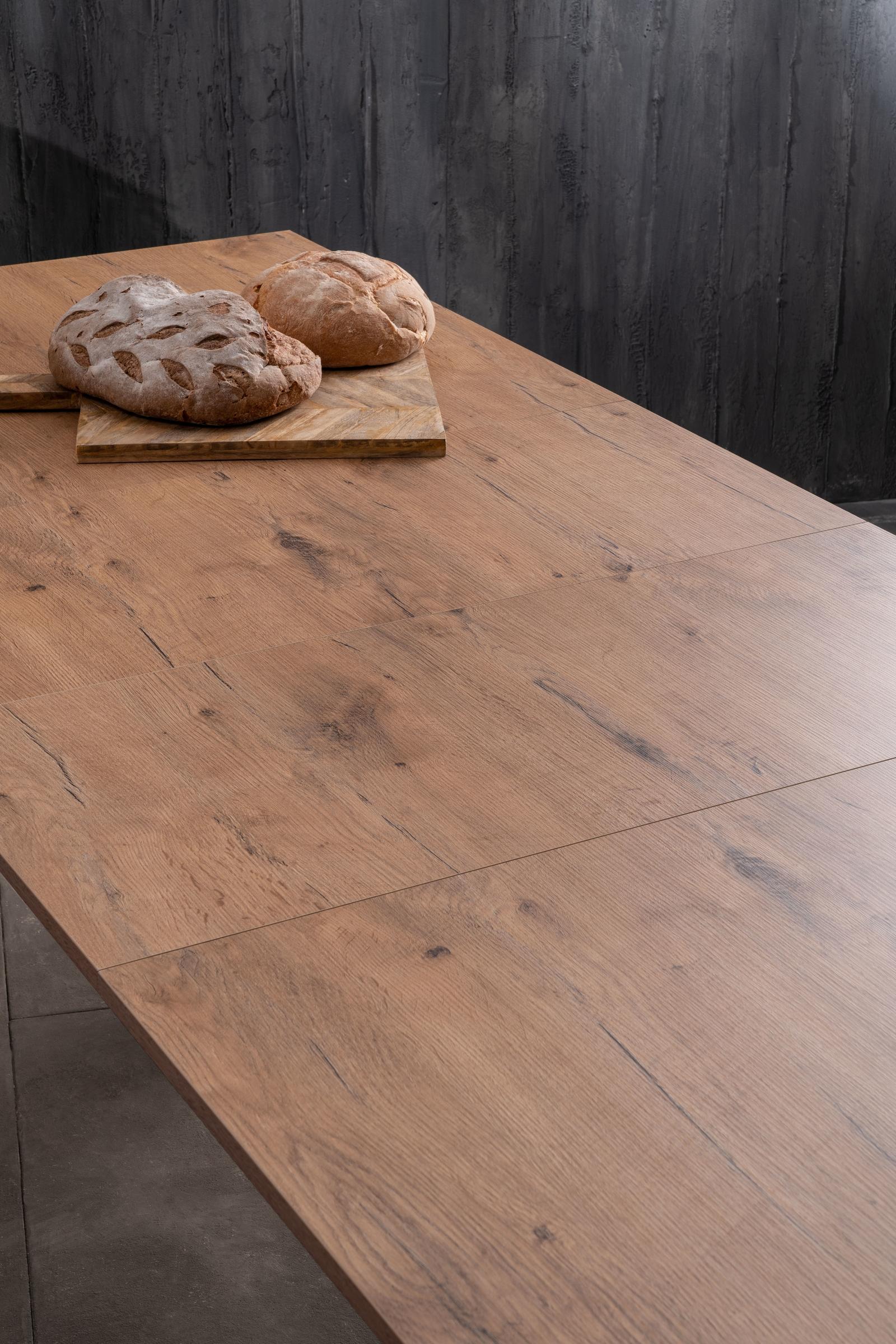 Tavolo Allungabile 156/316x90x76 cm in Melaminico Big Naturale