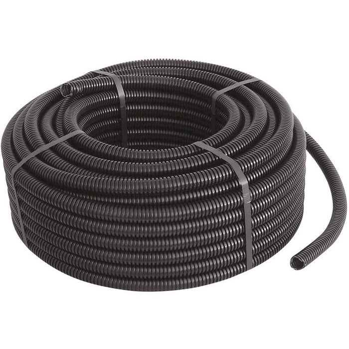 Tubo corrugato cavi elettrici pieghevole pvc autoestinguente diametro 16mm, colore nero