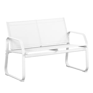 Salotto da giardino in acciaio Ecosteel bianco