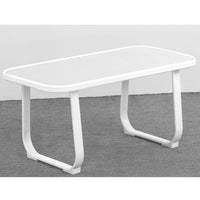 Salotto da giardino in acciaio Ecosteel bianco