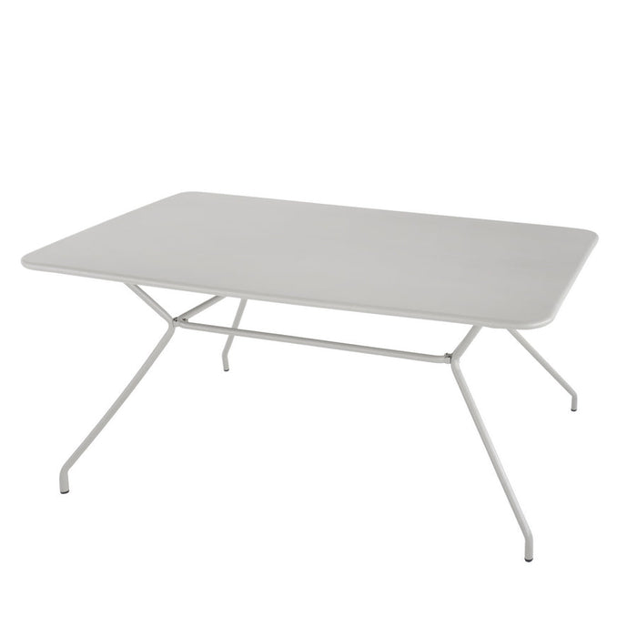 Tavolo da Giardino 150x80xH75 cm in metallo Cara Grigio