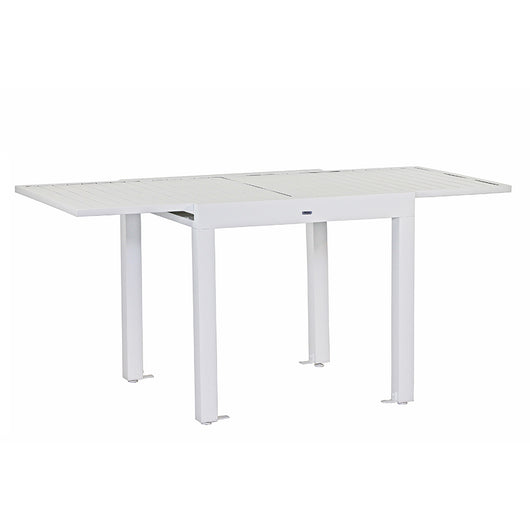 Tavolo estensibile da giardino in alluminio 82-163 cm Lipari bianco