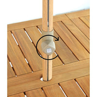 Ombrellone da Giardino Ø3m Wood beige