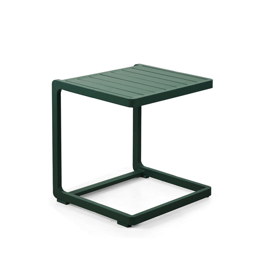 Tavolino da giardino Chiara in alluminio verde 41x41 cm