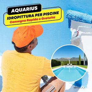 Idropittura acrilica specifica per piscine in cemento aquarius *** tinta celeste, contenuto litri 13, confezione 1