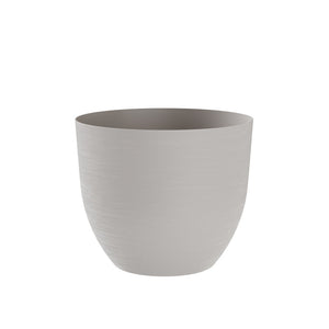 Vaso A Ciotola Over per Esterno-Interno Polietilene Effetto Ruvido Riserva D'acqua 48cm coloreCloud (bianco) AMZOVER48CL