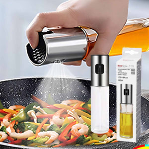 Oliera a Pressione Spruzzatore Olio Multiuso per Friggitrice ad Aria 100mlSpruzzino per Alimenti Vaporizzatore da Cucina 17.5x4cm