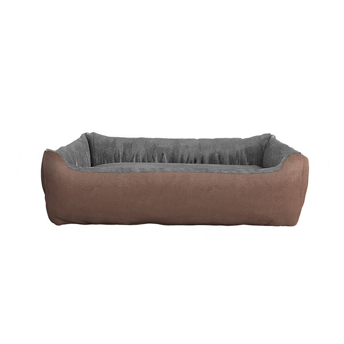 Cuccia per Cani e Gatti Doubleface 62x50x17 cm in Poliestere Love Tortora