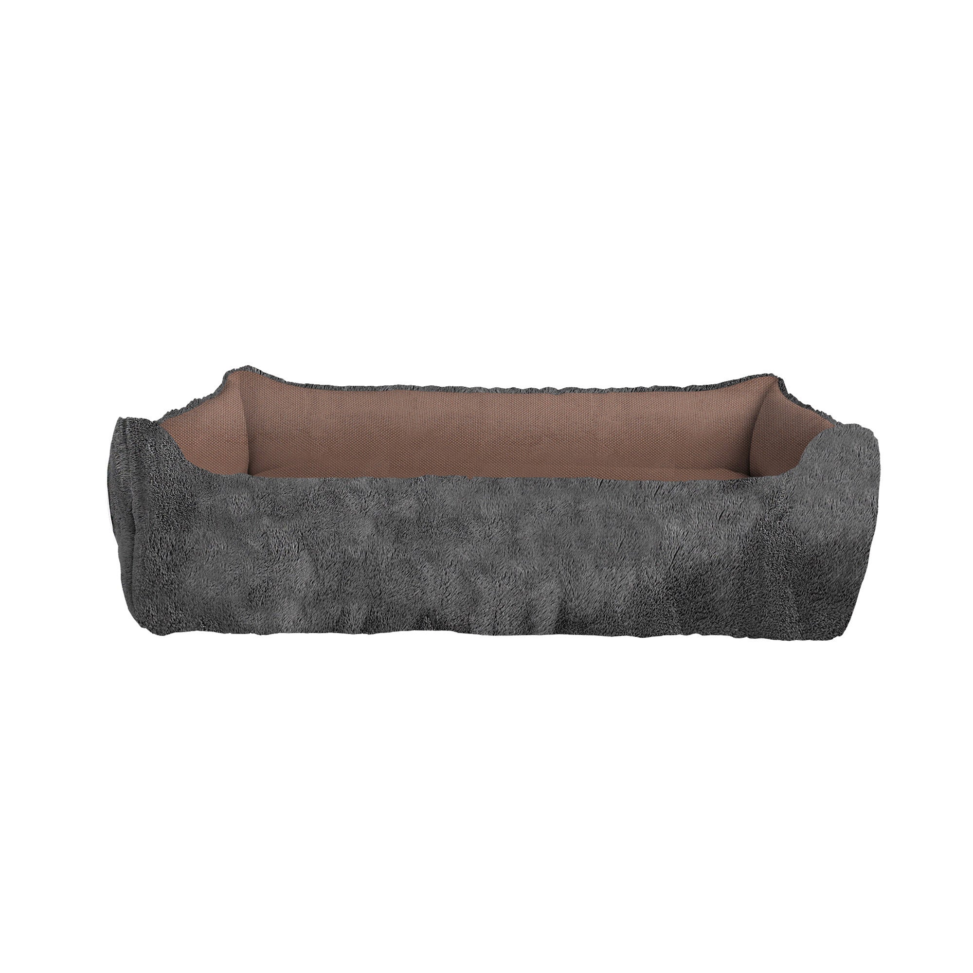 Cuccia per Cani e Gatti Doubleface 62x50x17 cm in Poliestere Love Tortora