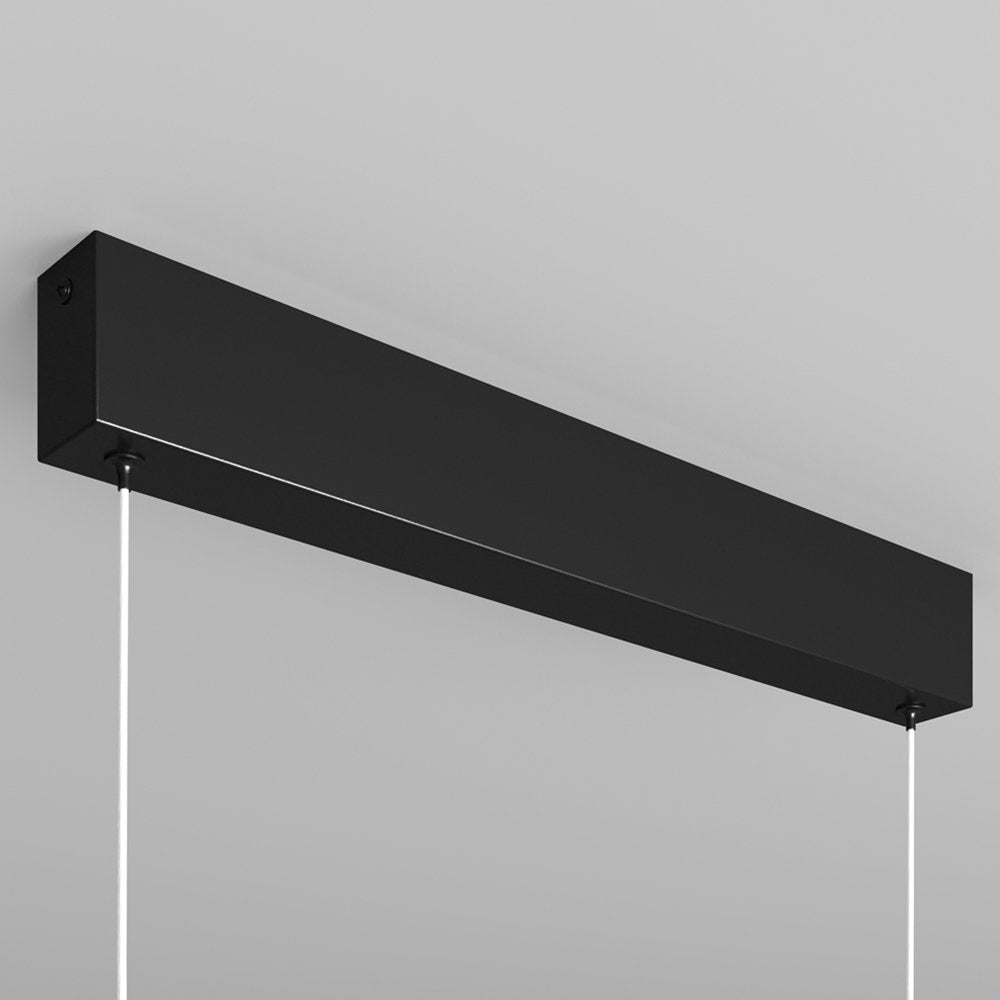 Lampadario A Sospensione Moderno Step Metallo Nero Luce Led Integrato 23W Fredda