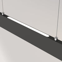 Lampadario A Sospensione Moderno Step Metallo Nero Luce Led Integrato 23W Fredda