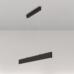 Lampadario A Sospensione Moderno Step Metallo Nero Luce Led Integrato 23W Fredda