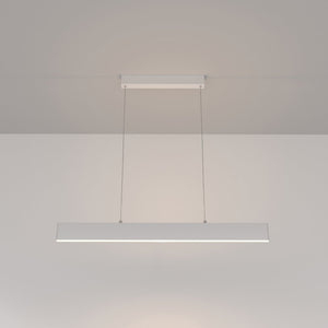 Lampadario A Sospensione Moderno Step Metallo Bianco Led Integrato 23W Calda