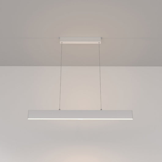 Lampadario A Sospensione Moderno Step Metallo Bianco Led Integrato 23W Calda