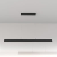 Lampadario A Sospensione Moderno Step Metallo Nero Luce Led Integrato 30W Fredda