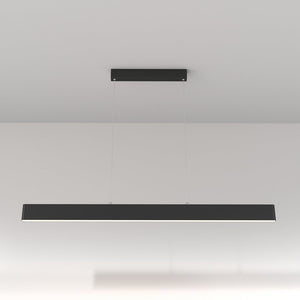 Lampadario A Sospensione Moderno Step Metallo Nero Luce Led Integrato 30W Fredda