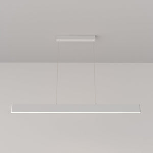 Lampadario A Sospensione Moderno Step Metallo Bianco Luce Led Integrato 30W