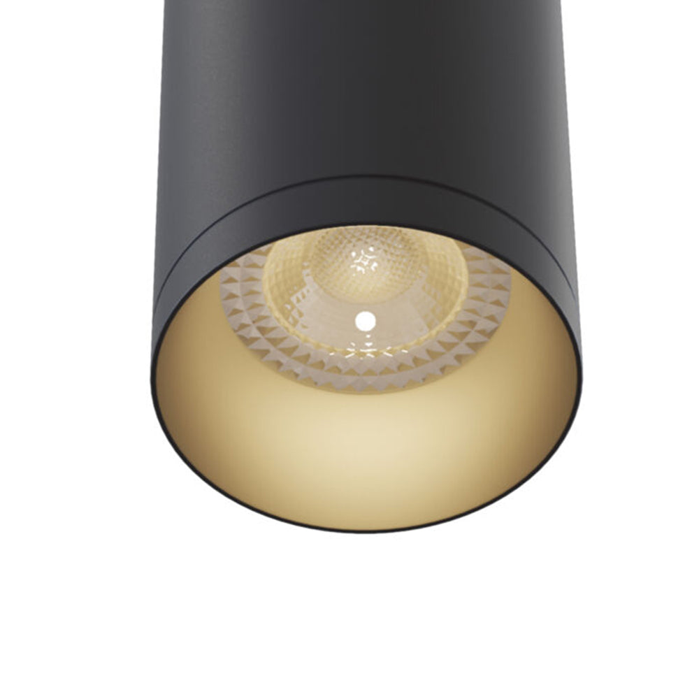 Lampadario A Sospensione Moderno Shelby Alluminio Nero 1 Luce Gu10 50W