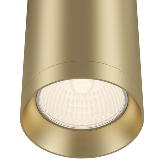 Lampadario A Sospensione Moderno Shelby Alluminio Oro 1 Luce Gu10 50W