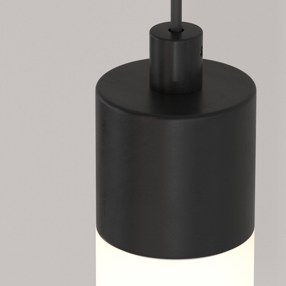 Lampadario A Sospensione Moderno Ray Alluminio Nero Luce Led Integrato 10W