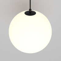 Lampadario A Sospensione Moderno Luna Alluminio Nero Led Integrato 5W Calda