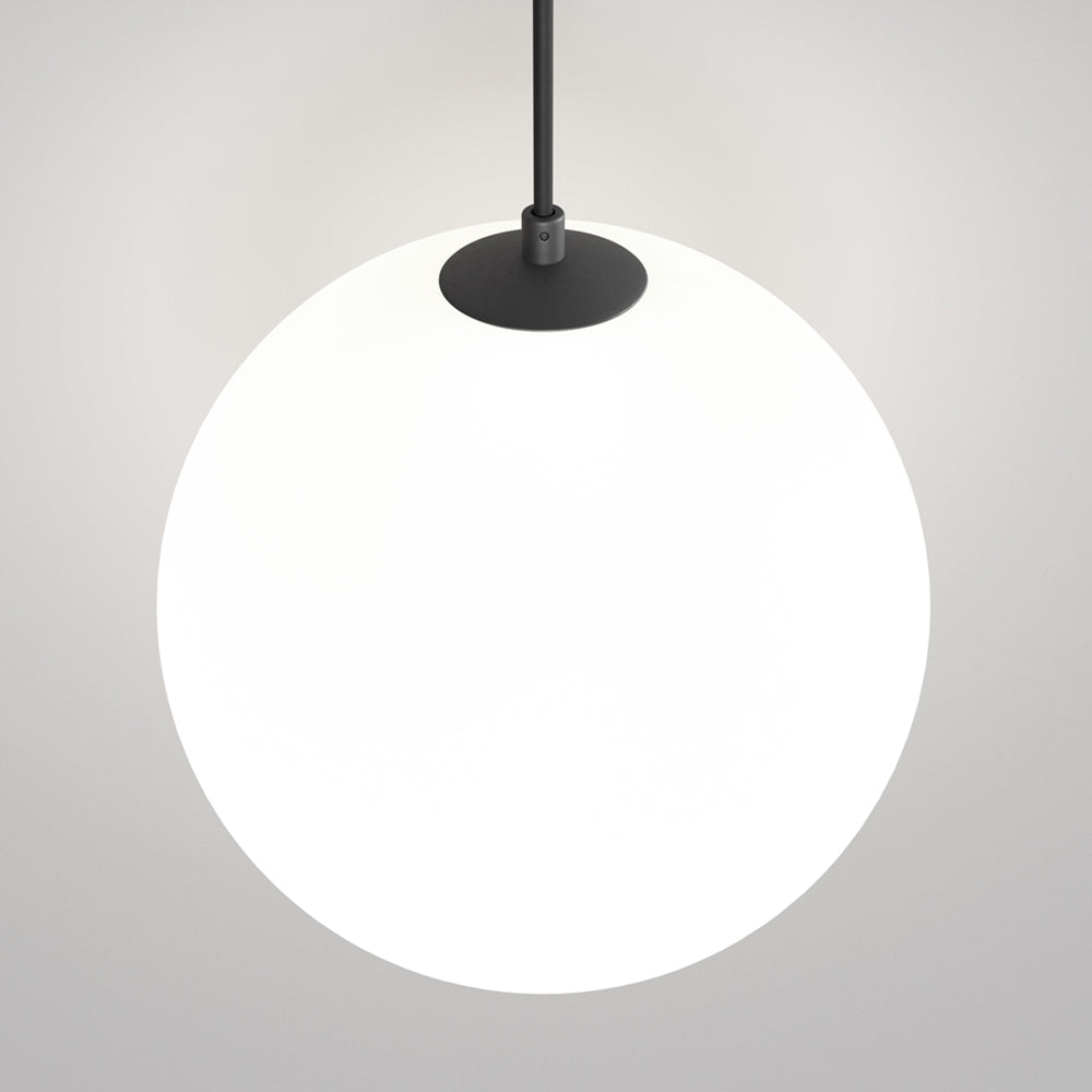 Lampadario A Sospensione Moderno Luna Alluminio Nero Luce Led Integrato 5W Ip20