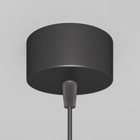 Lampadario A Sospensione Moderno Lipari Alluminio Nero 1 Luce Gu10 35W