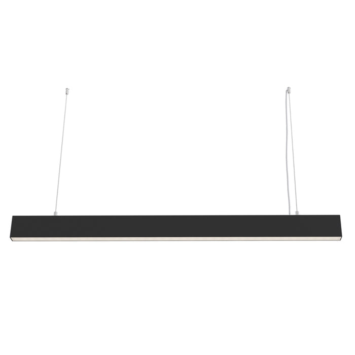 Lampadario A Sospensione Moderno Basis Alluminio Nero Luce Led Integrato 40W